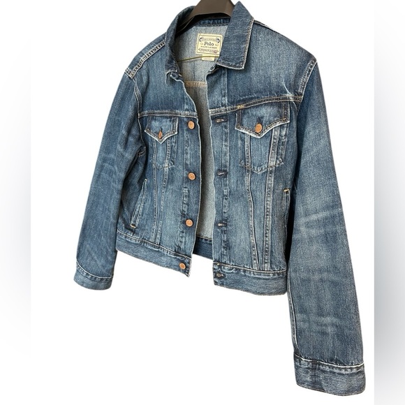 Polo Ralph Lauren Y2K vintage Jean jacket in excellent condition size M - Picture 1 of 15